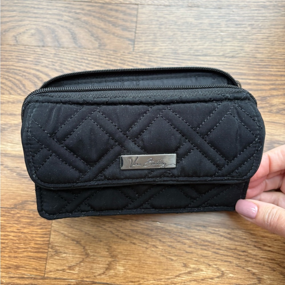 Vera Bradley Quilted Black Wallet
